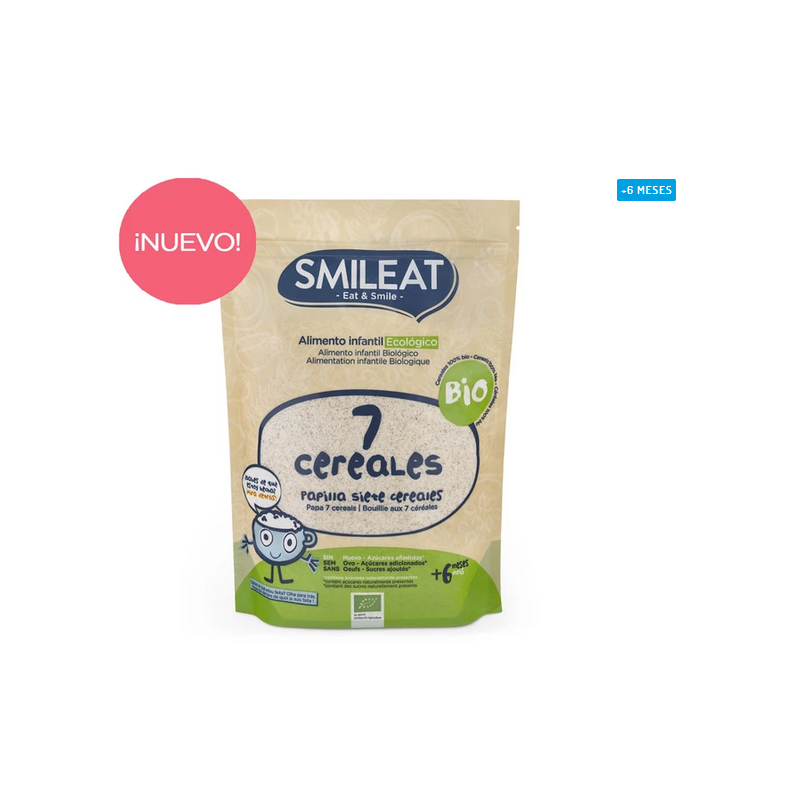 Smileat Papillas 7 Cereales Ecologico 200g – Farmacia Ramon Olmo Sanchez